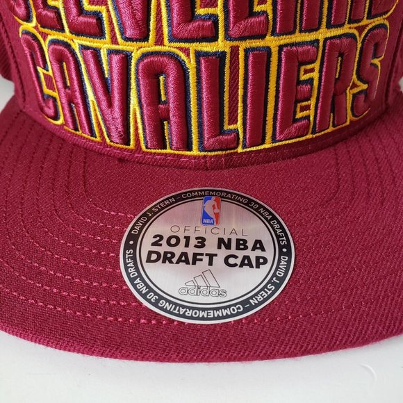 Adidas Cleveland Cavaliers Cavs Snapback Adjustable Hat Cap 2013 NBA DRAFT - Picture 3 of 9